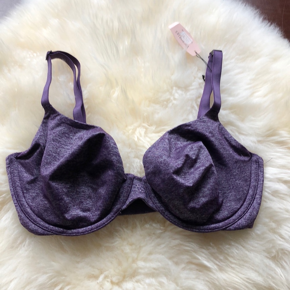 NWT Victoria’s Secret purple unlined semi demi bra
